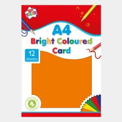 Discount A4 12 Sheets of Bright Cards Arts & Crafts