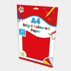 Clearance A4 30 Sheets of Bright Paper Arts & Crafts