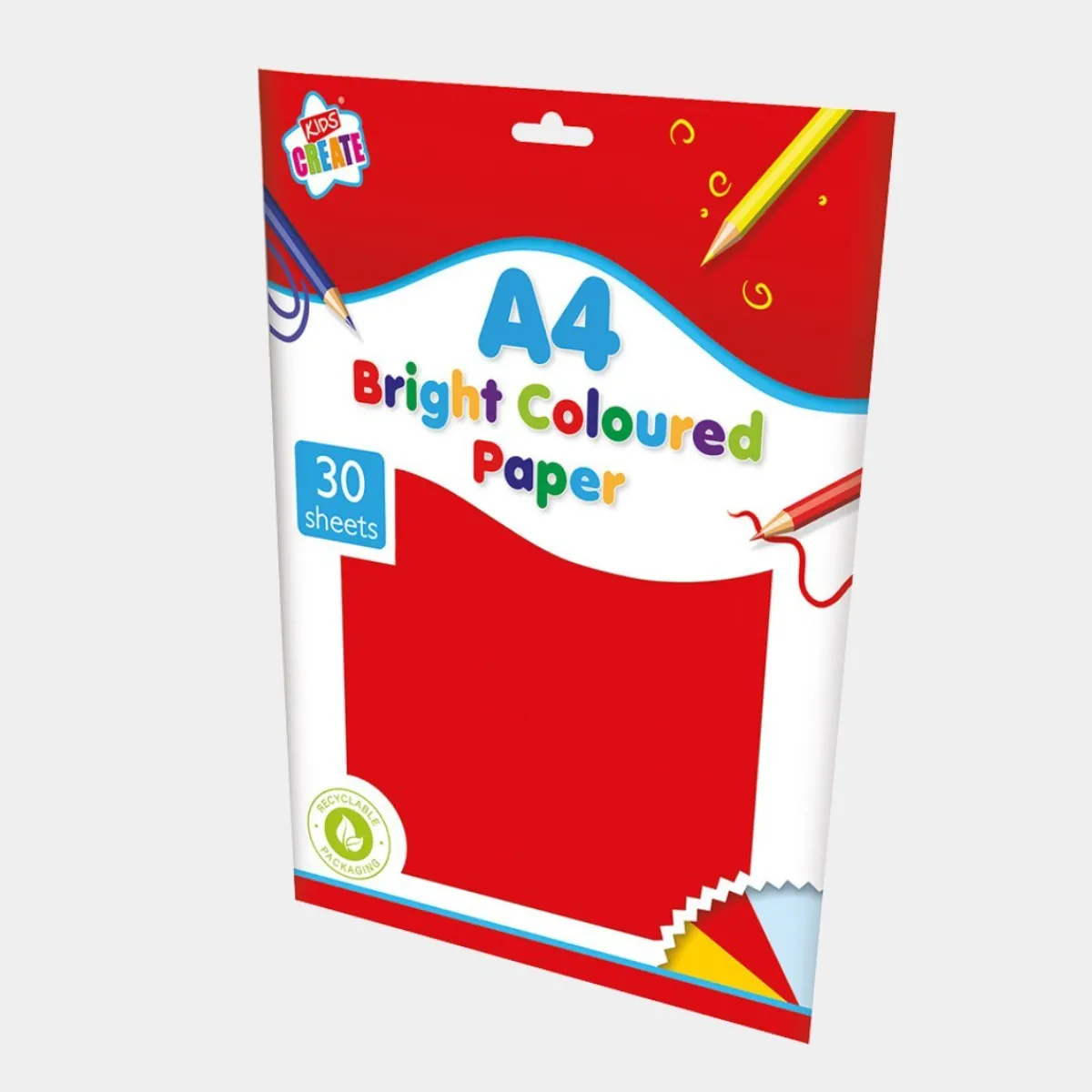 Clearance A4 30 Sheets of Bright Paper Arts & Crafts