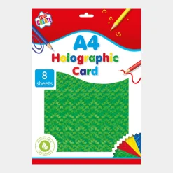 New 8 A4 Sheets of Holographic Card Arts & Crafts