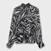 Outlet Another Sunday Knot Front Zebra Blouse Women Shirts & Blouses