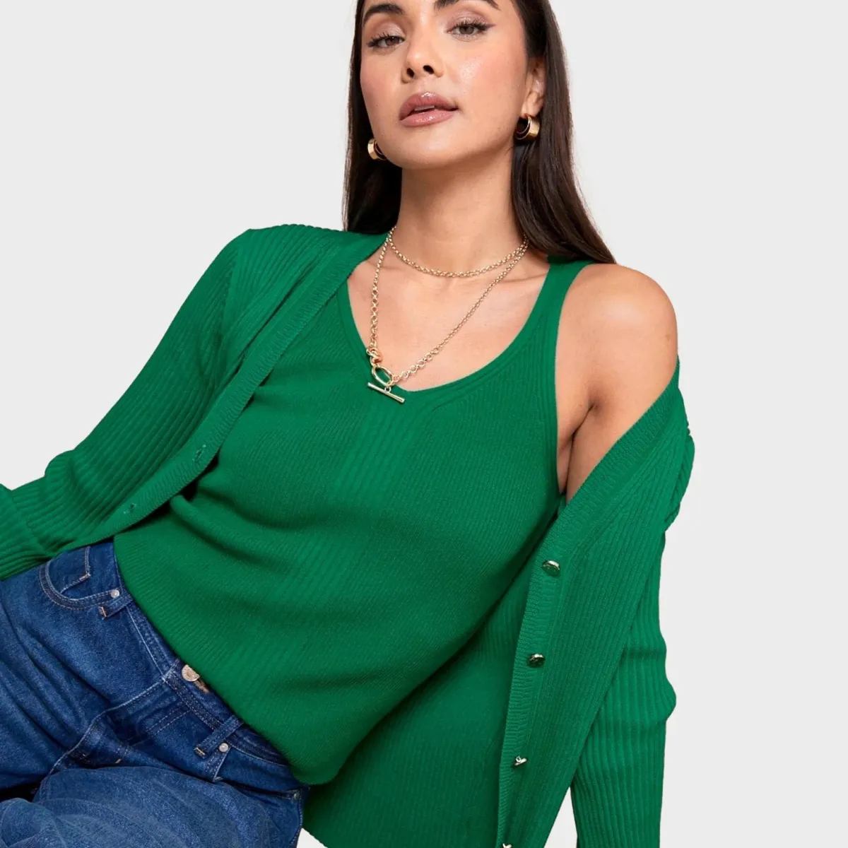 Sale Another Sunday Rib Knit Vest Women Vests