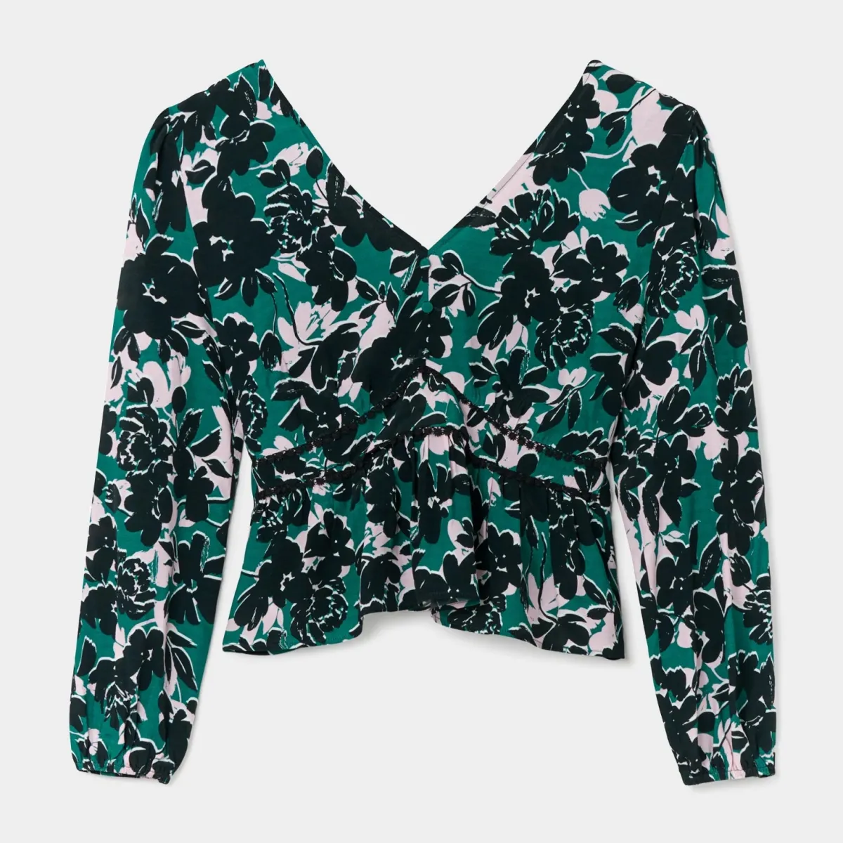Sale Another Sunday V Neck Floral Blouse Women Shirts & Blouses