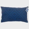 New Blue Geo Bolster Shower Resistant Cushion 30X50cm Pillows