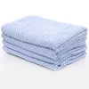 Outlet 100% Cotton Blue white Zig Zag Sheets Towels