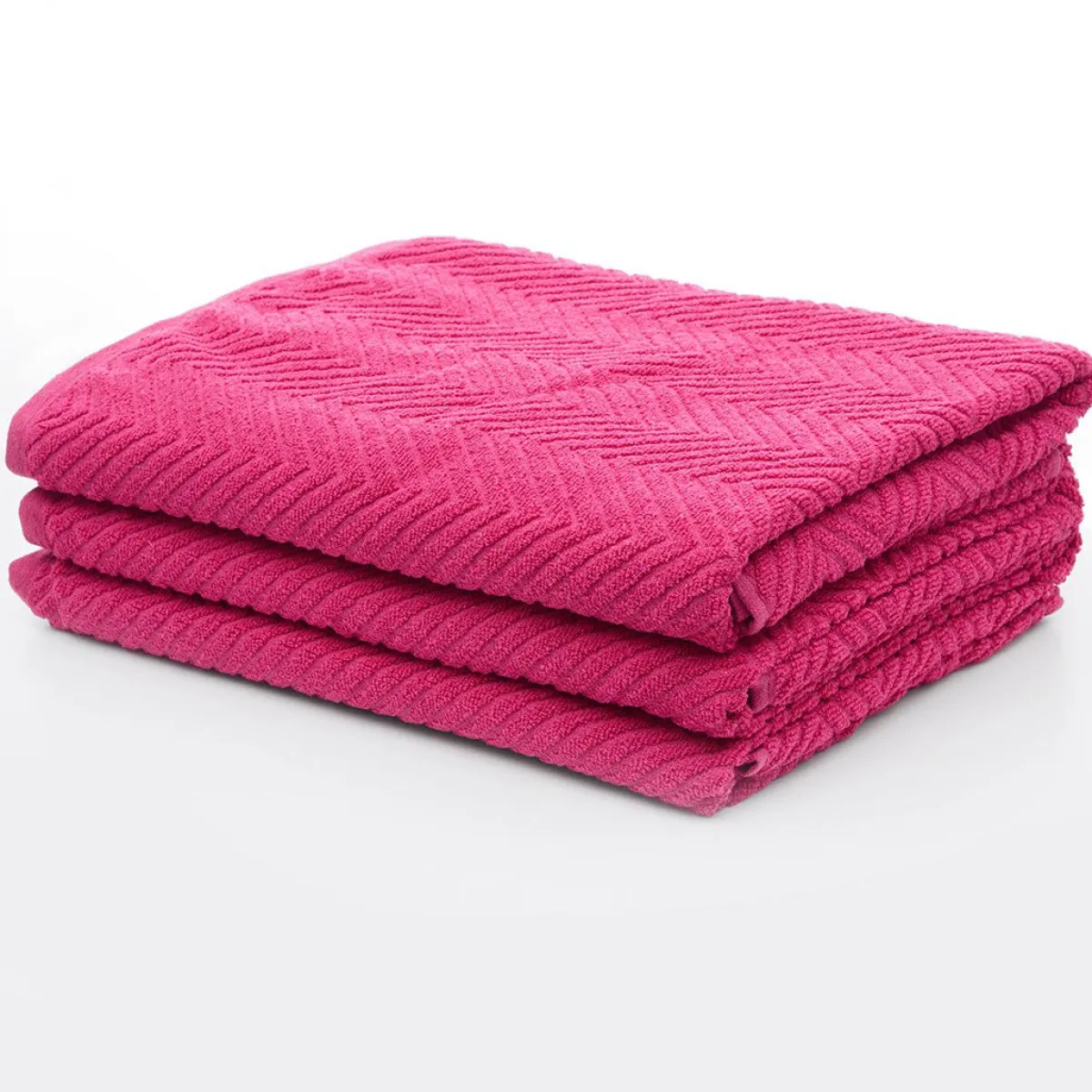 Hot 100% Cotton Pink Zig Zag Sheets Towels