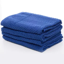 Online 100% Cotton Royal Zig Zag Sheets Towels