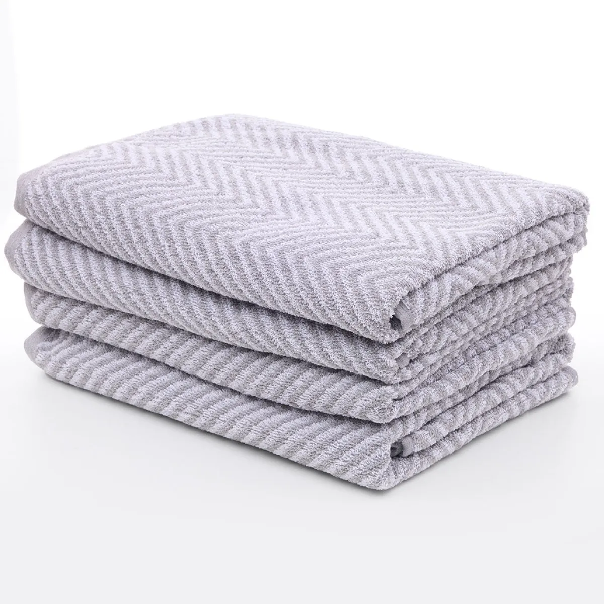 Sale 100% Cotton Silver Zig Zag Sheets Towels