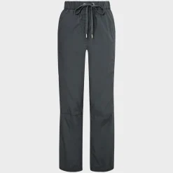Outlet Ex Store Ladies Charcoal Drawstring Poplin Straight Leg Trousers Women Trousers