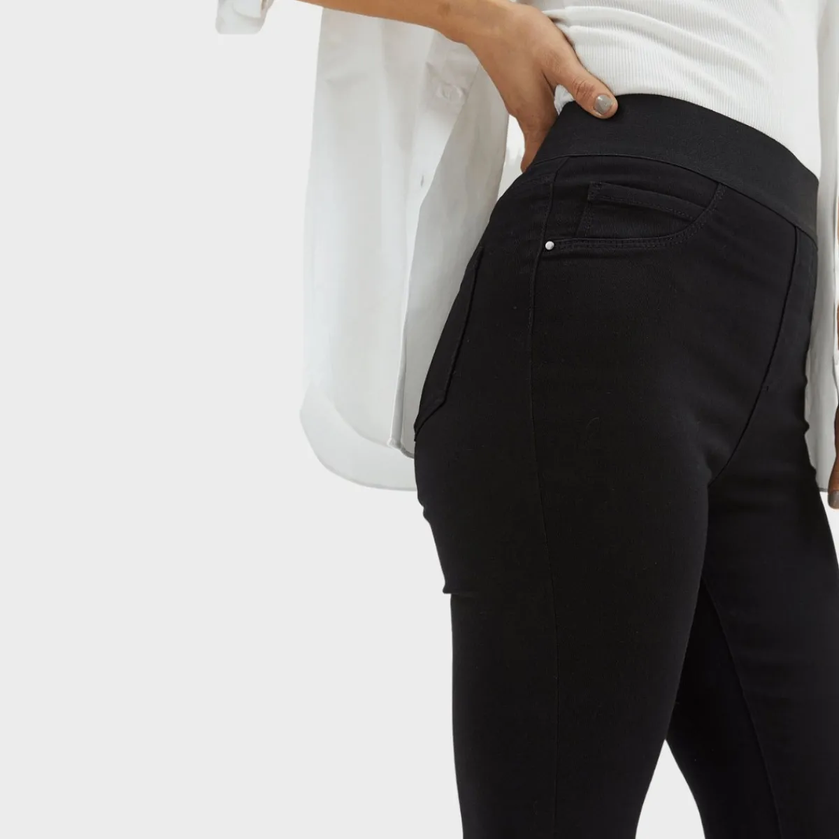 Sale Ex Store Ladies High Waisted Skinny Jeggings Women Jeans