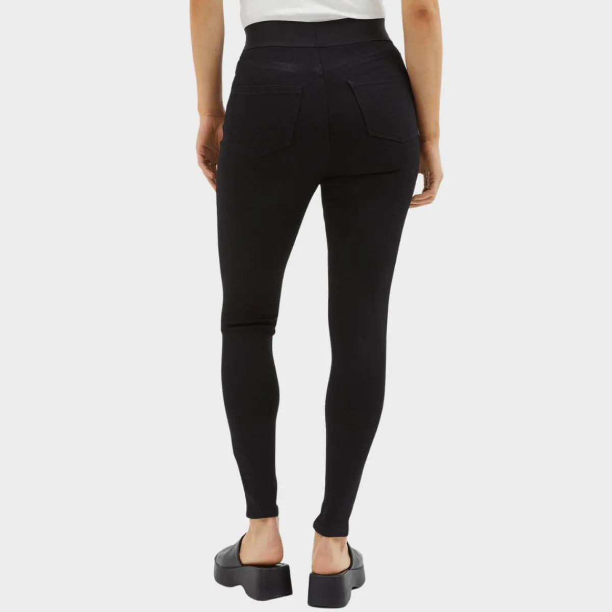 Sale Ex Store Ladies High Waisted Skinny Jeggings Women Jeans