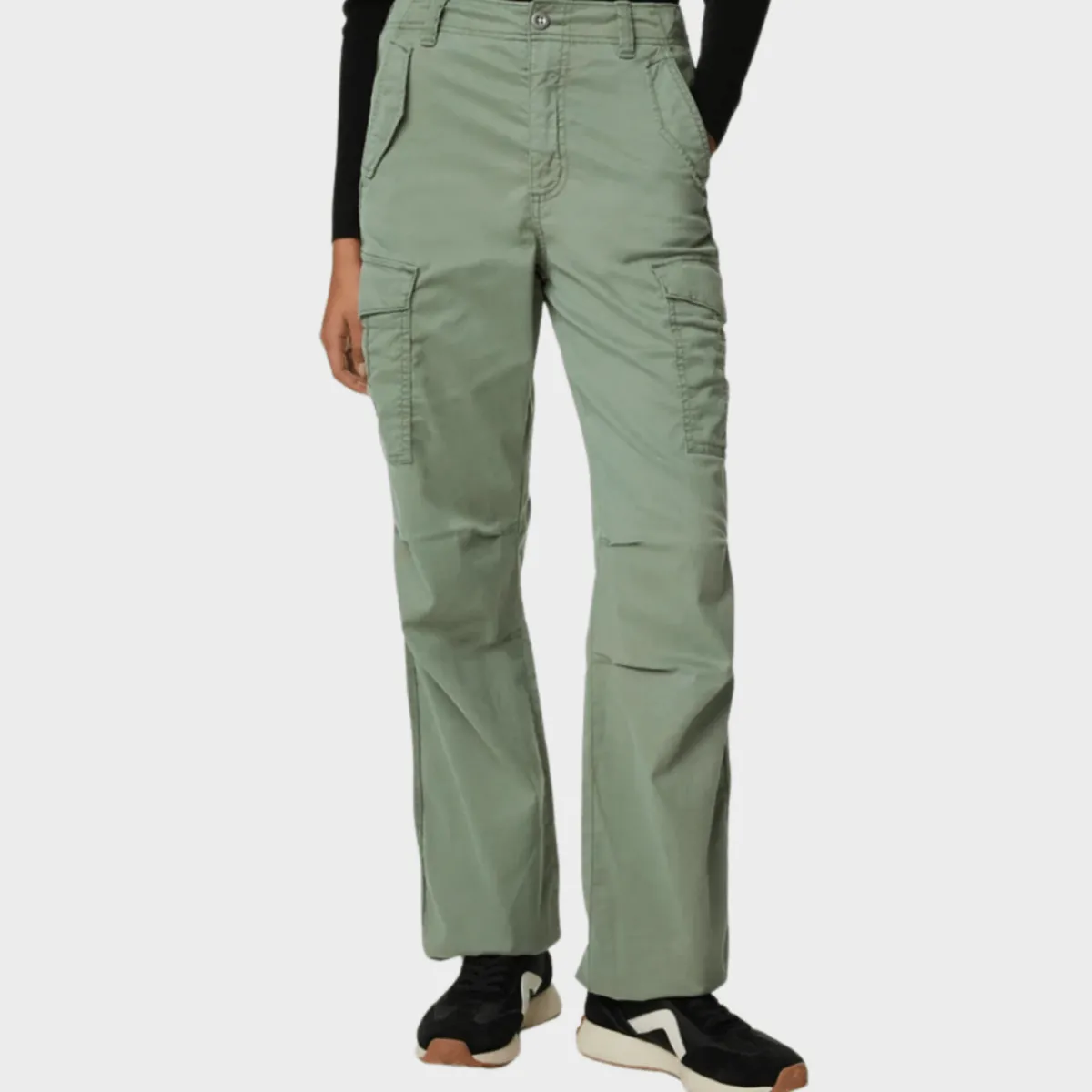 Online Ex Store Ladies Sage Lyocell Rich Cargo Trousers Women Trousers