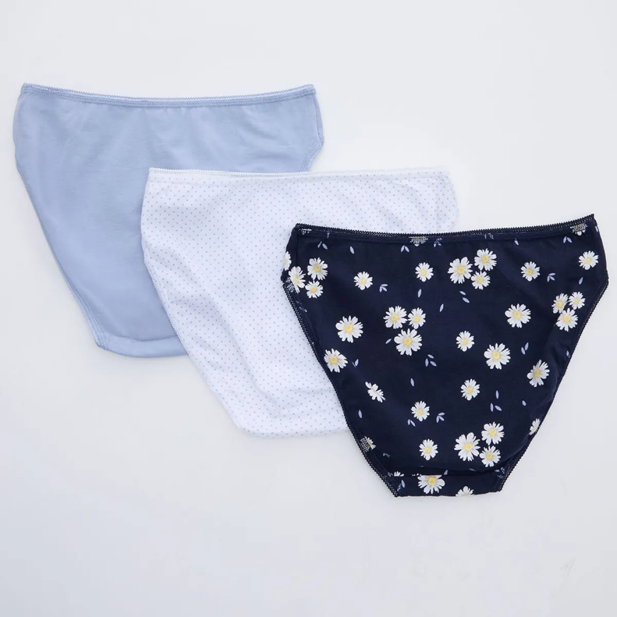 Outlet Ex Store 3Pk High Leg Briefs Women Underwear