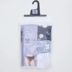 Outlet Ex Store 3Pk High Leg Briefs Women Underwear