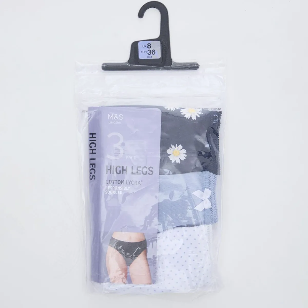 Outlet Ex Store 3Pk High Leg Briefs Women Underwear