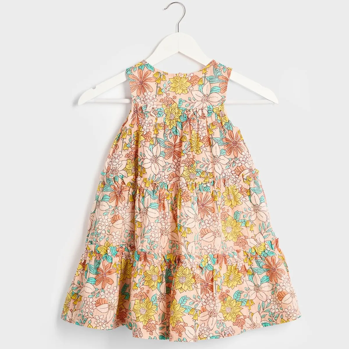 Outlet Girls Floral Cotton Lined Dress Kids Dresses