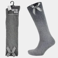 Outlet Girl`s Knee High Socks with Bow Kids Socks