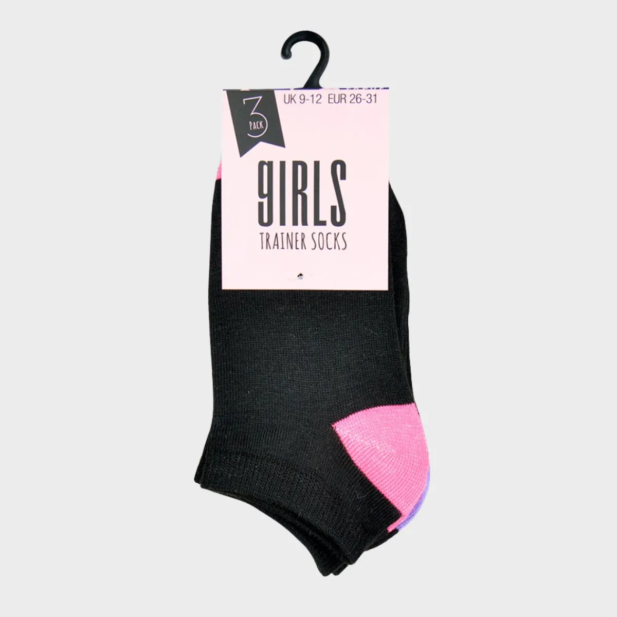 Outlet Girls 3pk Trainer Socks Kids Socks
