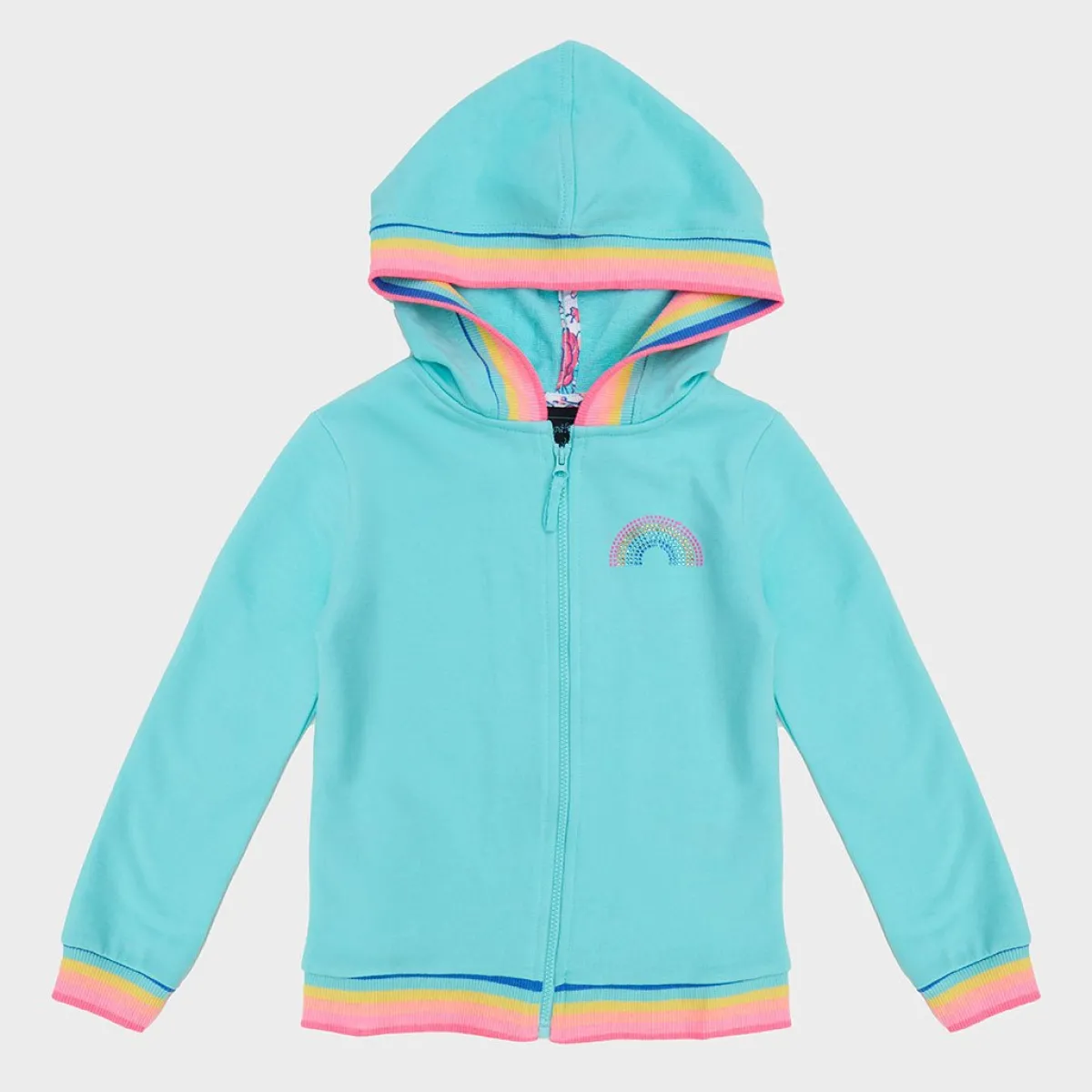 Discount Girls Rainbow trim Hoodie Kids Hoodies & Sweatshirts