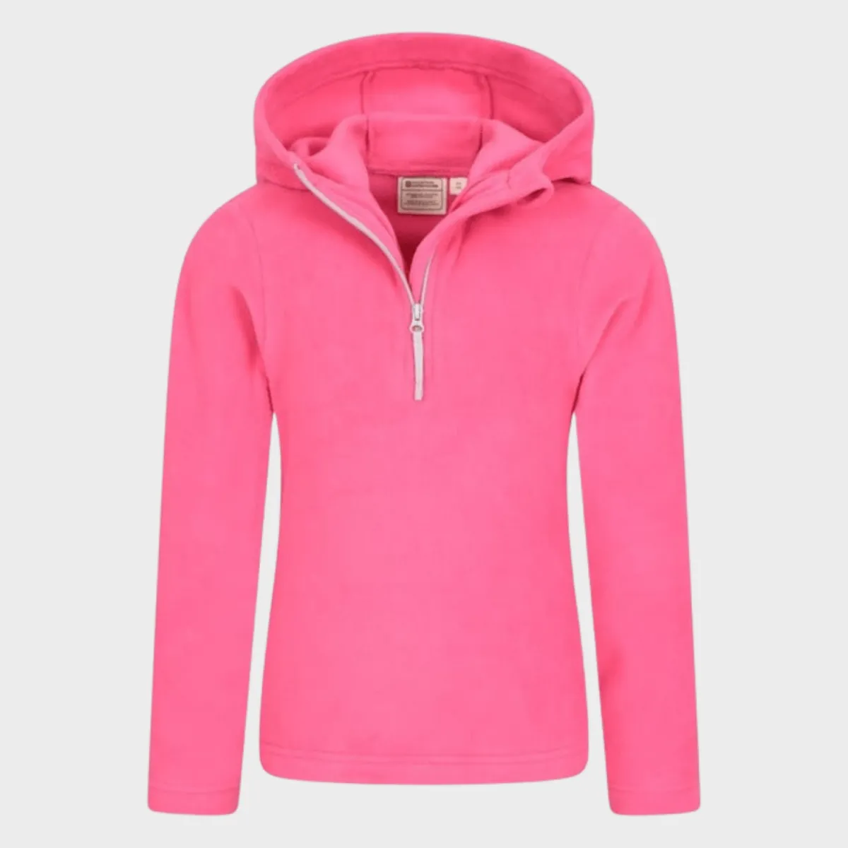 Clearance Girls Rosa Plain Hooded Half Zip Fleece Kids Jackets & Coats