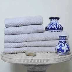 Online 500GSM Luxury Towels Silver Towels