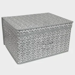 Online Jumbo Knitted Storage Chest 45X35X25cm Storage