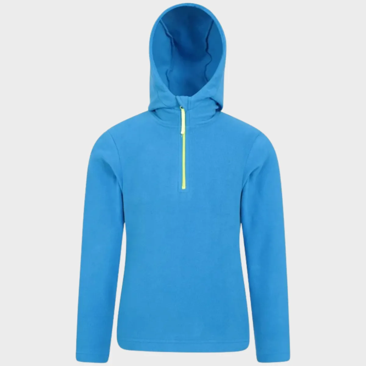 Hot Kids Dark Blue Plain Half Zip Hooded Fleece Kids Hoodies & Sweatshirts