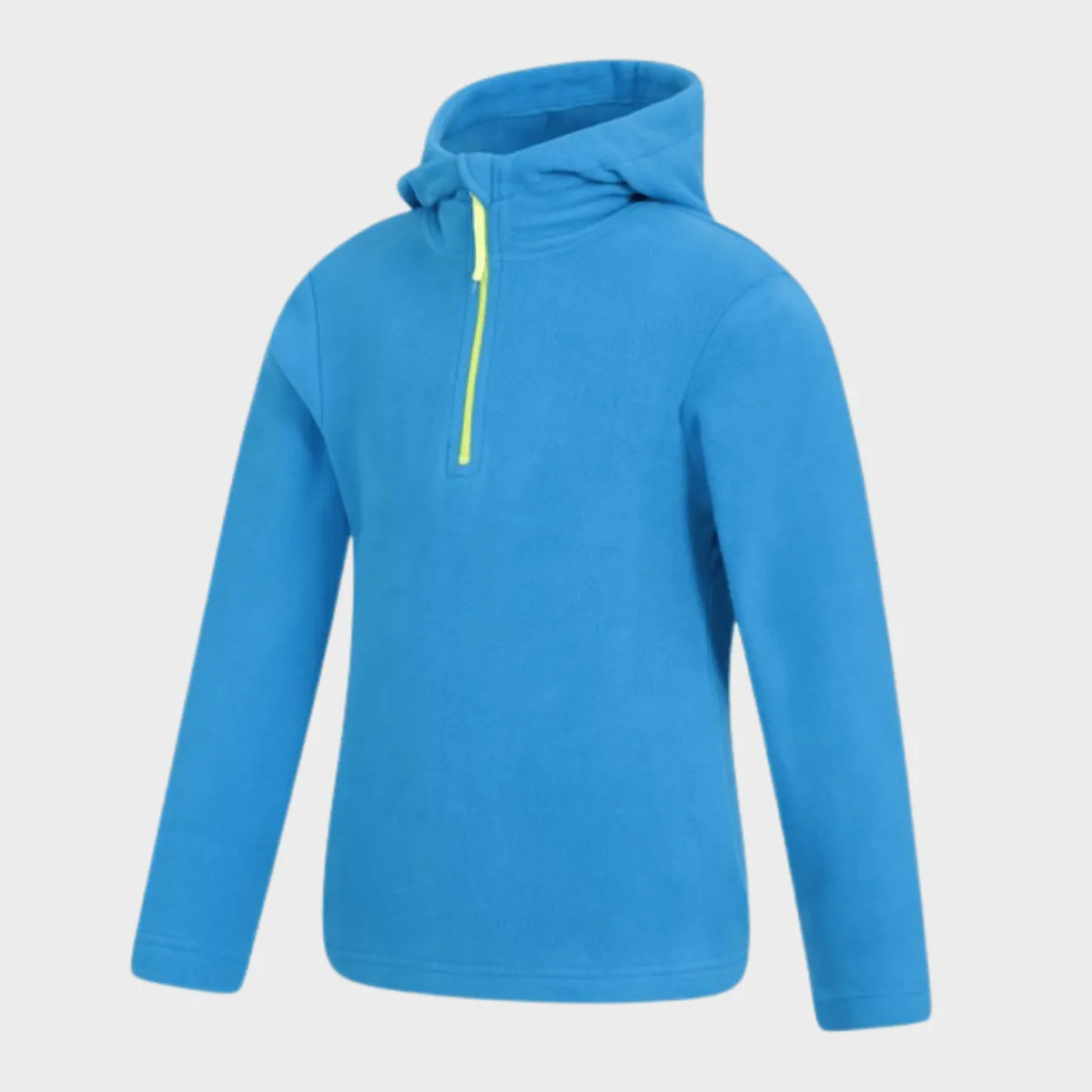 Hot Kids Dark Blue Plain Half Zip Hooded Fleece Kids Hoodies & Sweatshirts