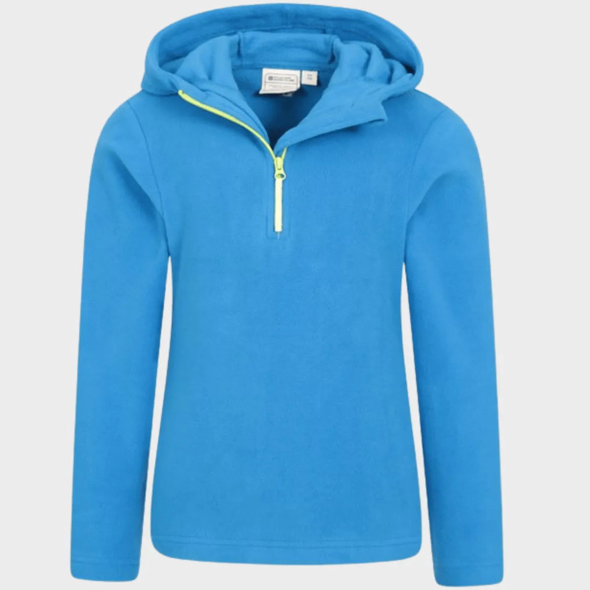 Hot Kids Dark Blue Plain Half Zip Hooded Fleece Kids Hoodies & Sweatshirts