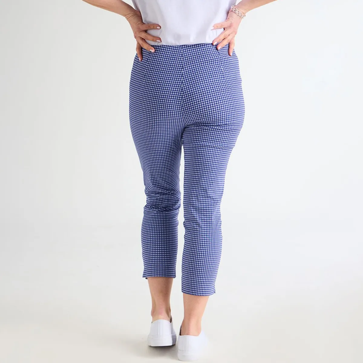 Best Ladies Bengaline Gingham Trousers Women Trousers | Bengaline
