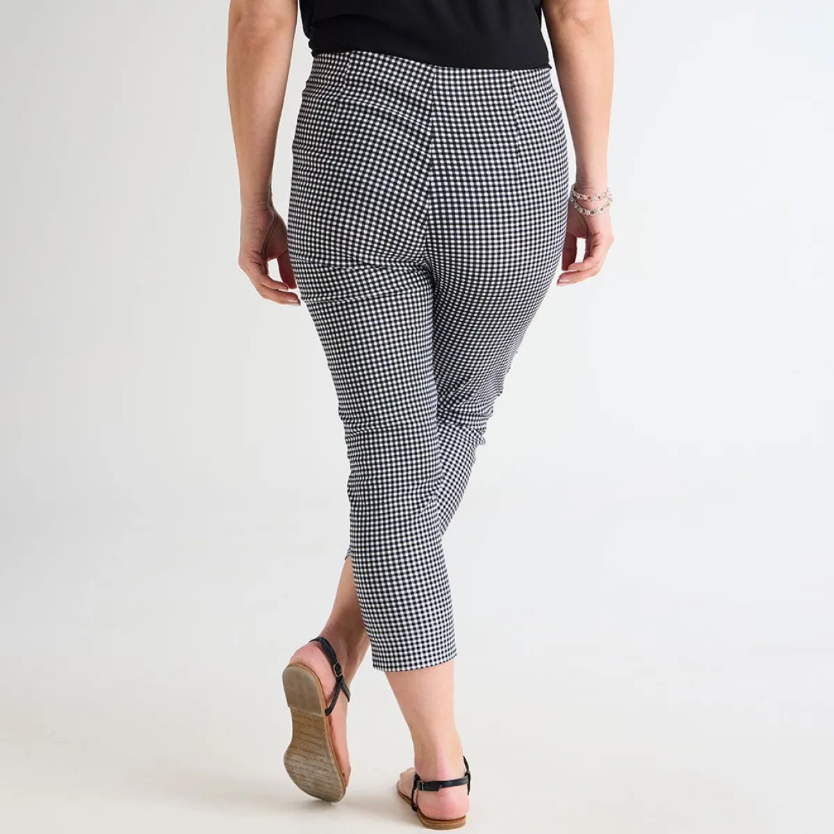 Best Ladies Bengaline Gingham Trousers Women Trousers | Bengaline