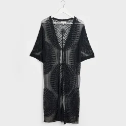 New Ladies Geo Detail Kimono Women Kimono | Shirts & Blouses
