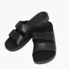 Online Ladies Glitter 2 Buckle Slider Women Footwear