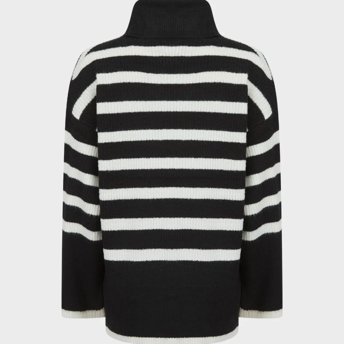 New Ladies Stripe Roll Neck Jumper Women Hoodies & Sweatshirts