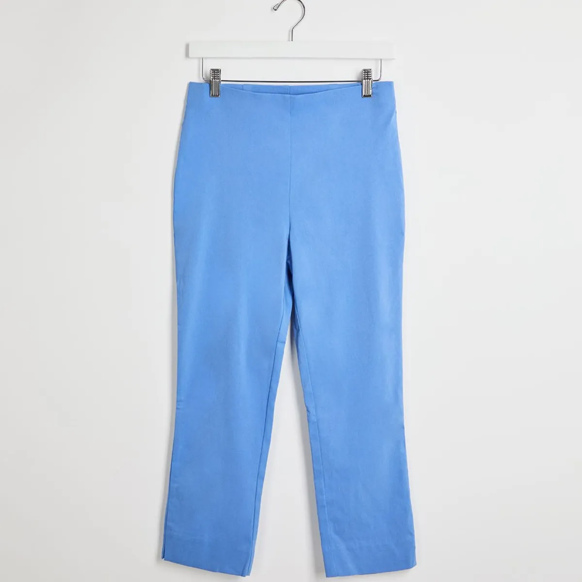 Fashion Ladies Blue Bengaline Trousers Women Trousers | Bengaline