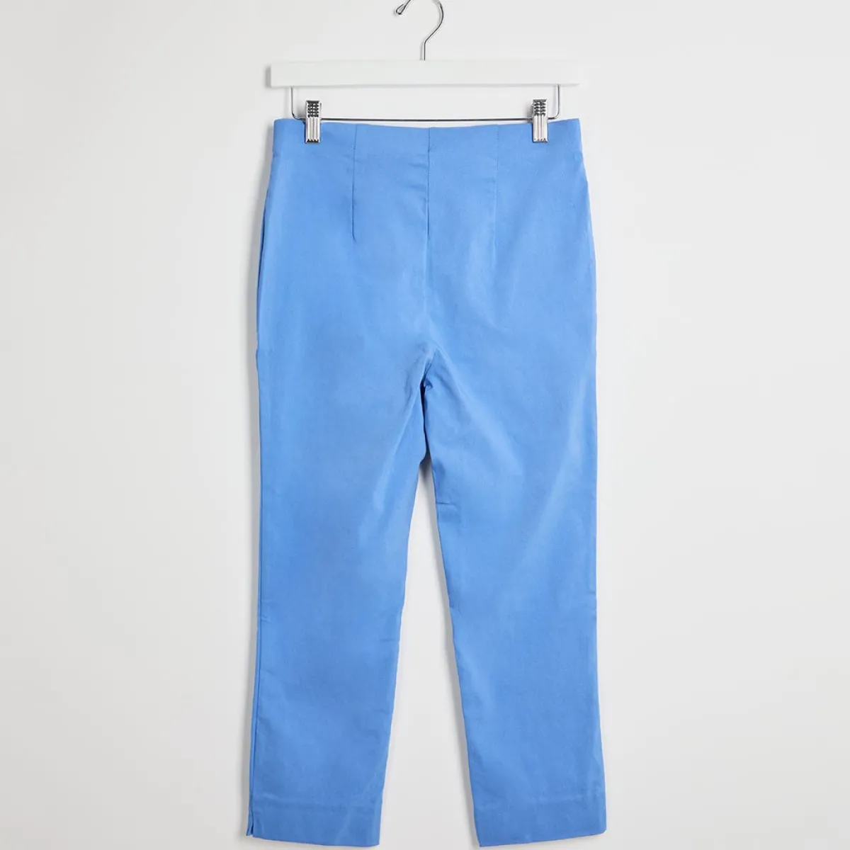 Fashion Ladies Blue Bengaline Trousers Women Trousers | Bengaline
