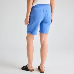 Best Ladies Blue Turn Up Short Women Shorts