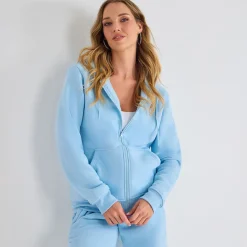 Outlet Ladies Blue Zip Jacket Women Leisurewear