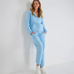 Outlet Ladies Blue Zip Jacket Women Leisurewear