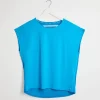 Online Ladies Bright Blue Gym Top Women Leisurewear | Tops