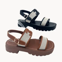 Best Ladies Contrast Platform Sandal Women Footwear