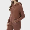 New Ladies Chocolate Zip Hoodie Women Hoodies & Sweatshirts