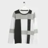 Fashion Ladies Colour Block Jumper Women Knitwear | Knitwear