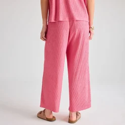 Sale Ladies Coral Plisse 3/4 Trouser Women Plissé | Plissé