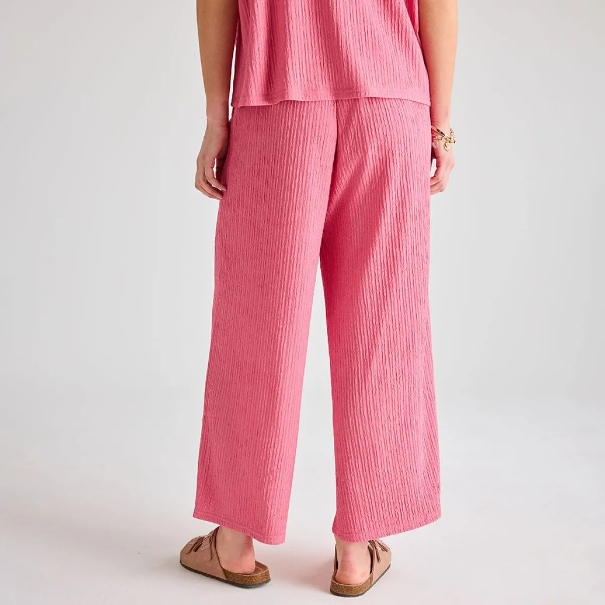 Sale Ladies Coral Plisse 3/4 Trouser Women Plissé | Plissé