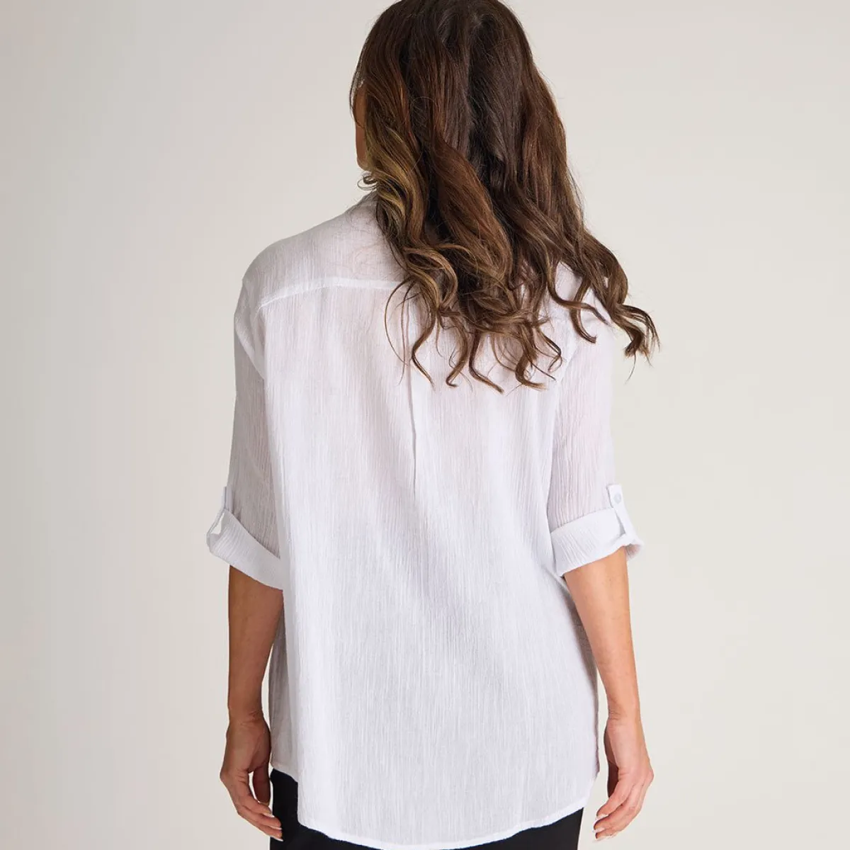Clearance Ladies Crinkle Blouse Women Shirts & Blouses