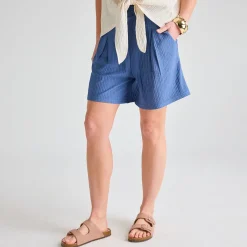 Clearance Ladies Denim Plisse Shorts Women Plissé | Plissé