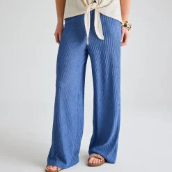 Clearance Ladies Denim Plisse Trouser Women Plissé | Plissé