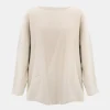 Clearance Ladies Ecru Batwing Jumper Women Hoodies & Sweatshirts