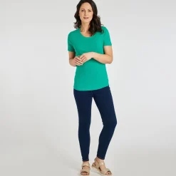 Online Ladies Essential Crew Neck Tee Emerald Women Basics | T-Shirts
